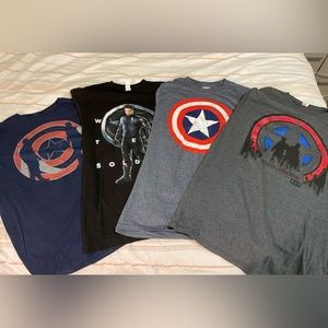 Set of 4 Marvel’s Falcon and the Winter Soldier T-Shirts